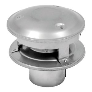 Selkirk 3 in. D Galvanized/Stainless Steel Twist Lock Termination Cap