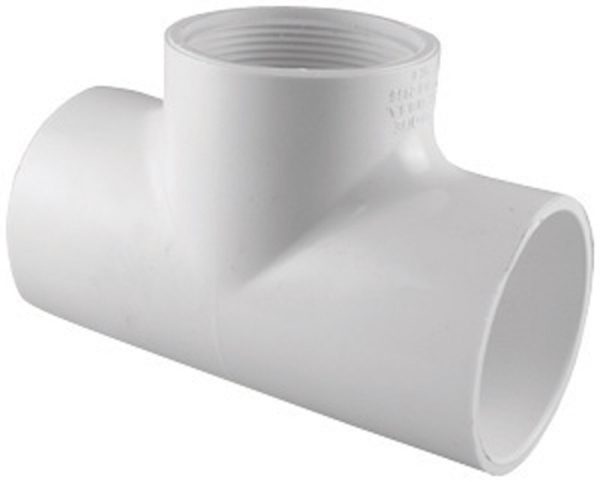 Charlotte Pipe Schedule 40 1 in. Slip X 1 in. D Slip PVC Tee