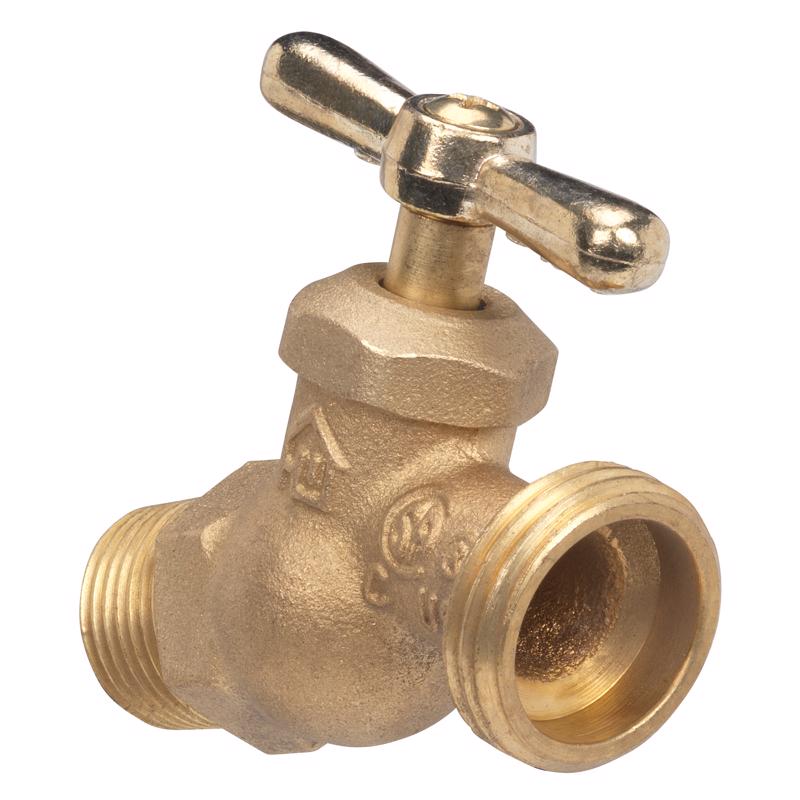 Homewerks 3/4 In. MIP X 3/4 In. MHT Brass No-Kink Hose Bibb ...