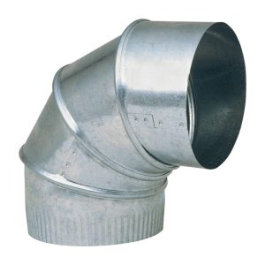Imperial 5 in. D X 5 in. D Adjustable 90 deg Galvanized Steel Furnace Pipe Elbow