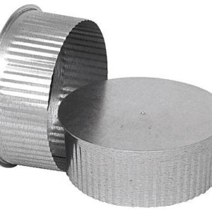 Imperial 6 in. D Galvanized steel Crimped Pipe End Cap