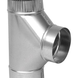 Imperial 6 in. X 6 in. X 6 in. Galvanized Steel Furnace Pipe Tee