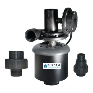 Burcam 1/3 HP 1400 gph Thermoplastic Automatic Bottom AC Laundry Tub Pump