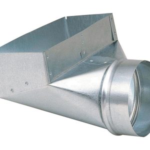 Imperial 10 in. H X 6 in. W Silver Galvanized Steel Register Boot