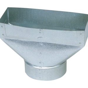 Imperial 10 in. H X 6 in. W Silver Galvanized Steel Register Boot