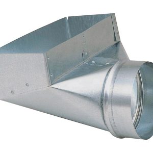 Imperial 10 in. H X 6 in. W Silver Galvanized Steel Register Boot