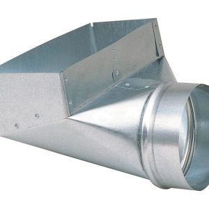 Imperial 12 in. H X 6 in. W Silver Galvanized Steel Register Boot