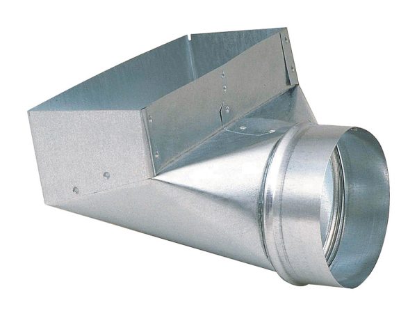 Imperial 12 in. H X 6 in. W Silver Galvanized Steel Register Boot