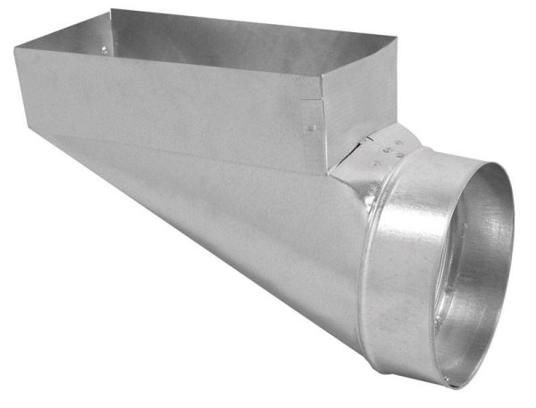 Imperial 12 in. H X 6 in. W Silver Galvanized Steel Register Boot