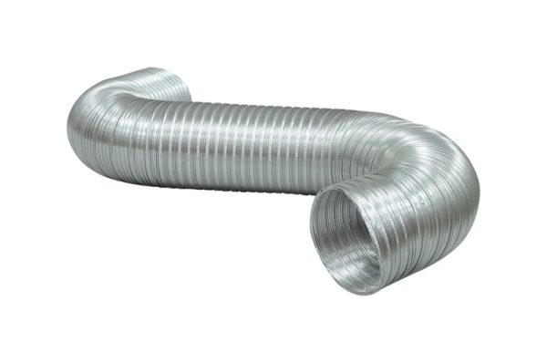 Deflect-O Jordan 96 in. L X 4 in. D Silver Aluminum Semi-Rigid Vent Duct