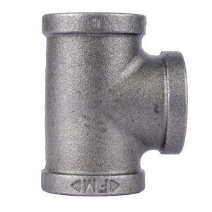 STZ Industries 1/2 in. FIP each X 1/2 in. D FIP Black Malleable Iron Tee