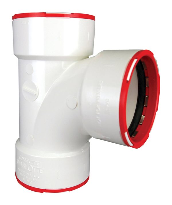 Charlotte Pipe ConnecTite Schedule 40 1-1/2 in. Hub X 1-1/2 in. D Hub PVC Sanitary Tee