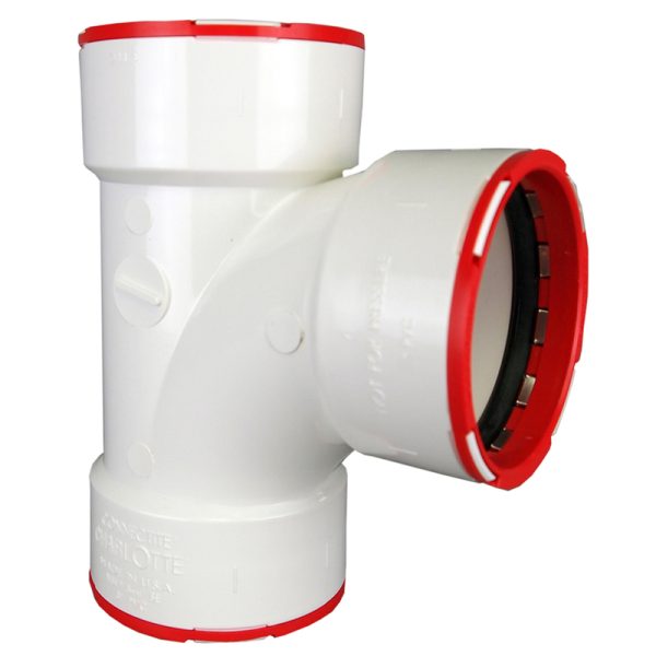 Charlotte Pipe Schedule 40 2 in. Hub X 2 in. D Hub PVC Sanitary Tee