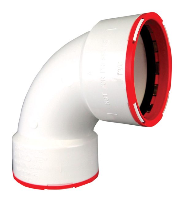 Charlotte Pipe ConnecTite Schedule 40 2 in. Hub X 2 in. D Hub PVC Bend Elbow