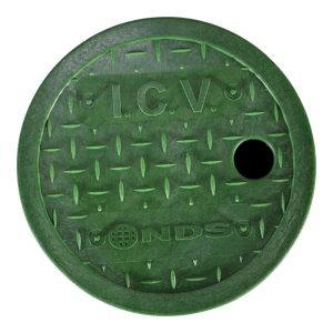 NDS ICV 7 in. W X 2 in. H Round Valve Box Cover Green