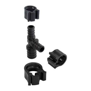 Flair-It PEXLock 3/4 in. PEX X 1/2 in. D PEX Reducing Tee with Clamps