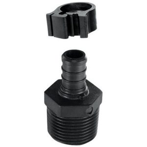 Flair-It PEXLock 1/2 in. PEX X 3/4 in. D MPT Adapter with Clamp