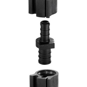 Flair-It PEXLock 1/2 in. PEX X 3/8 in. D PEX Reducing Coupling with Clamps