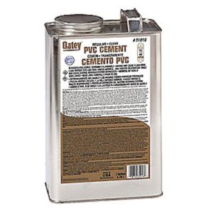 Oatey Clear Cement For PVC 1 gal
