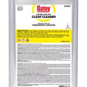 Oatey Clear Cleaner For ABS/CPVC/PVC 1 gal