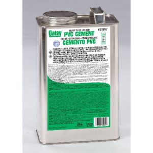 Oatey Clear Cement For PVC 1 gal