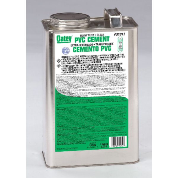 Oatey Clear Cement For PVC 1 gal