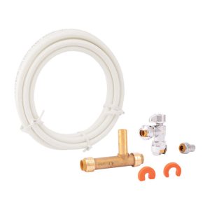 SharkBite 1/4 in. Push Fit X 1/4 in. D Push to Fit 10 ft. Brass Ice Maker Connection Kit