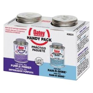 Oatey Rain-R-Shine Handy Pack Blue Primer and Cement For PVC 2 pk