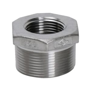 Smith-Cooper 1 in. MPT X 3/4 in. D FPT Stainless Steel Hex Bushing