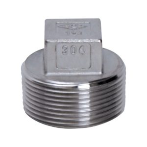 Smith-Cooper 1 in. MPT X 1 in. D MPT Stainless Steel Square Head Plug