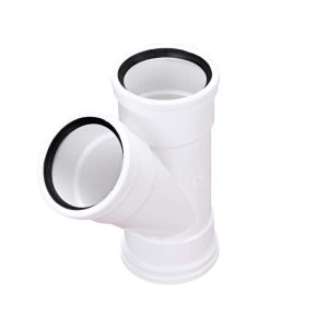 NDS Schedule 35 4 in. Gasket each X 4 in. D Gasket PVC Wye
