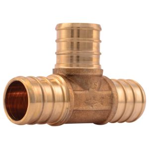 SharkBite 3/4 in. Barb X 3/4 in. D Barb Brass Tee