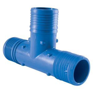 Apollo Blue Twister 1/2 in. Insert in to X 1/2 in. D Insert Acetal Tee 1 pk