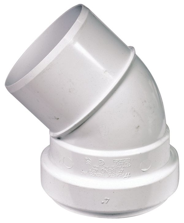 NDS Schedule 35 4 in. Gasket each X 4 in. D Spigot PVC Elbow