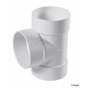 NDS Schedule 35 4 in. Hub each X 4 in. D Hub PVC Straight Tee