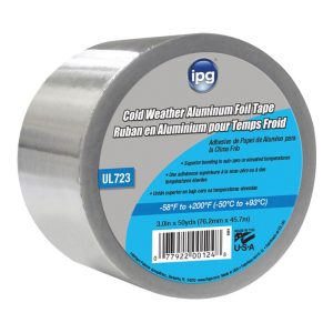 IPG 3 in. W X 50 yd L Silver Foil Tape