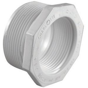Charlotte Pipe Schedule 40 2 in. MPT X 1-1/2 in. D FPT PVC Reducing Bushing