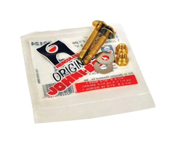 Hercules Johni-Bolts Closet Bolts Brass For Water closets to flanges