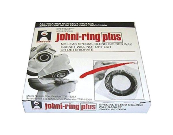 Hercules Johni-Ring Plus Wax Ring Petroleum Wax For 3 in. and 4 in. waste lines