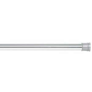 Zenith Products Shower Tension Rod 60 in. L Silver