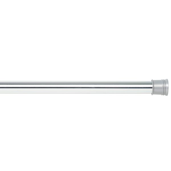 Zenith Products Shower Tension Rod 60 in. L Silver