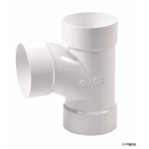 NDS Schedule 35 4 in. Hub each X 4 in. D Hub PVC Sanitary Tee