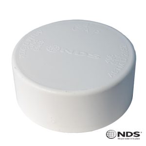 NDS Schedule 35 4 in. Hub each X 4 in. D Hub PVC Drain Cap