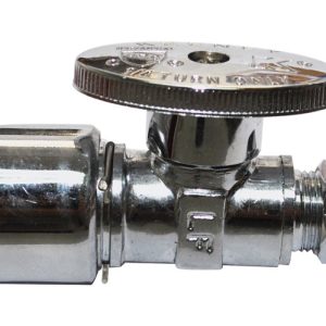 Plumb Pak 1/2 in. Compression X 3/8 in. Compression Brass Straight Valve