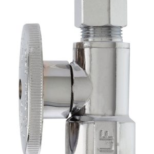 Plumb Pak 1/2 in. FIP in. X 3/8 in. Compression Brass Straight Valve