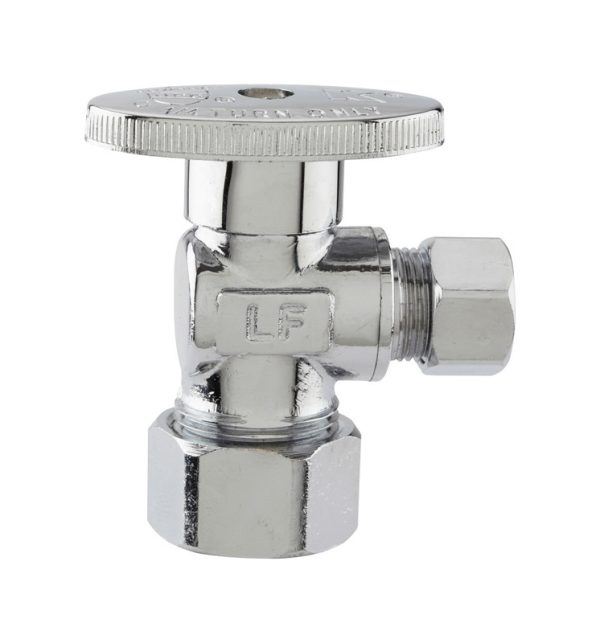 Plumb Pak 5/8 in. Compression in. X 3/8 in. Compression Brass Angle Valve