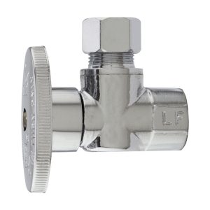 Plumb Pak 3/8 in. FIP X 3/8 in. Compression Brass Angle Valve