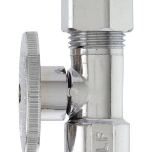 Plumb Pak 1/2 in. FIP in. X 1/2 in. Compression Brass Straight Valve