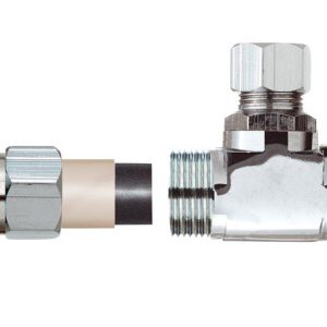 Plumb Pak 1/2 in. Compression in. X 3/8 in. Compression Brass Angle Valve