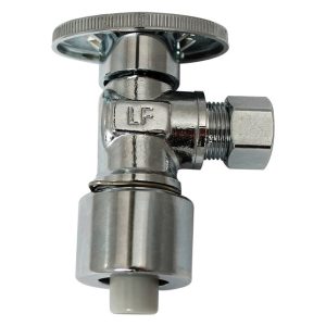 Plumb Pak 1/2 in. Compression X 3/8 in. Compression Brass Angle Valve